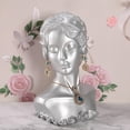 thumbnail image 2 of Xuanheng Jewelry Display Bust Mannequin Hair Clips Creative Model Portrait Jewelry Holder Argent, 2 of 7