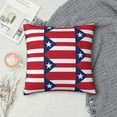 thumbnail image 7 of Puerto-Rico Flag Printed Decorative Square Throw Pillow Cover 16"x16", 7 of 7