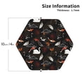 thumbnail image 2 of Yiaed Animal Koi Fish Print Leather Coasters for Drinks - Cup Coasters Coffee Table Kitchen Table Bar, Home & Office Gifts Handmade Drink Coasters-Hexagon, 2 of 6