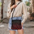 thumbnail image 5 of ZUXONGSY Bat Print Shoulder Bag for Women Lightweight Crossbody Travel Purse Casual Satchel with Adjustable Wide Strap for Shopping Working, 5 of 7
