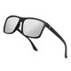 thumbnail image 2 of NIEEPA Men's Driving Sports Polarized Sunglasses Square Plastic Frame Glasses (White Silver Lens/Black Frame) NIEEPA NIEEPA, 2 of 2