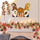 thumbnail image 1 of Guirnalda de hojas artificiales de ratán para Halloween,Acción de Gracias,guirnalda de hojas de arce con calabaza colgante,decoración para fiestas en interiores, 1 of 7