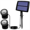 thumbnail image 1 of Focos Solares para Estanques, Luces LED Solares Subacuáticas con Cabezal Doble, Iluminación de Submarino Impermeable para Paisajes B, 1 of 5