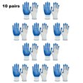 thumbnail image 2 of 10 pares de guantes de trabajo de seguridad, guantes de jardinería, guantes protectores de goma transpirables, 2 of 5