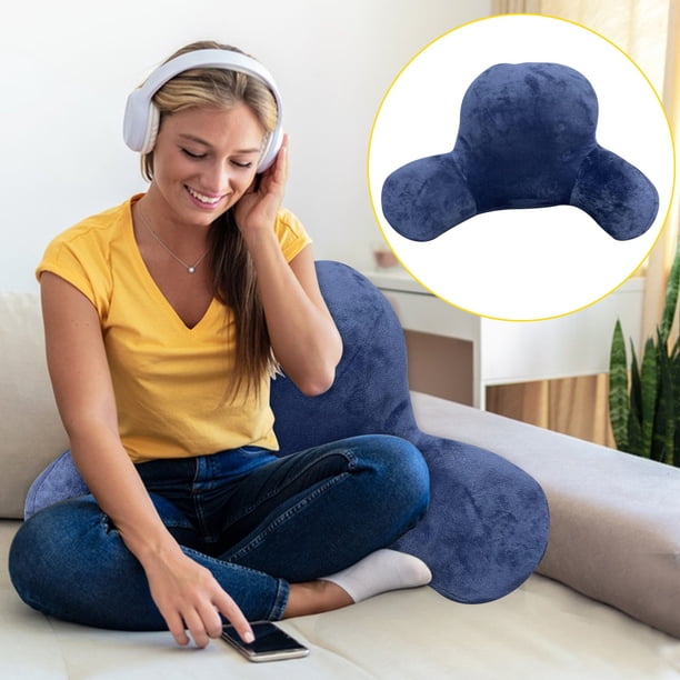 Fiudx Liquidación De Ofertas Flash Cojín De Silla Lumbart De Lectura Con Respaldo Grande De Felpa Con Brazos