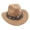 Beige, variant on Western Cowboy Hat With Fringe And Turquoise Bohemian Sun Hat For Outdoor Music Festival Leather Western Hats for Men