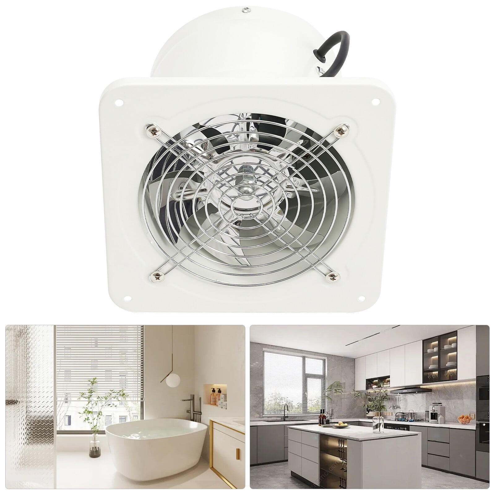 TFCFL 6" Exhaust Fan Ventilation Extractor Fan 110V Wall-Mounted Blower Duct Fan Venting Fan 2600RPM