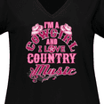 thumbnail image 4 of Inktastic I Love Country Music Cowgirl Women's Plus Size V-Neck T-Shirt, 4 of 5