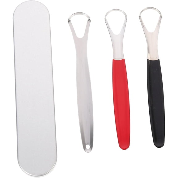 3Pcs Oral Tongue Scraper tongue scraper for adults stainless steel tongue coating brush tongue brush