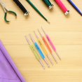 thumbnail image 3 of HONMEET 10pcs Ergonomic Crochet Hook Set Double Ended Needles 13.5cm for Chunky Yarn Knitting Craft Supplies, 3 of 7