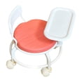 thumbnail image 1 of Silla infantil para comer con bandeja extraíble y ruedas universales ergonómica. Rosa, 1 of 9