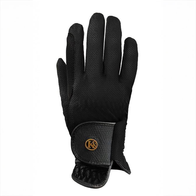 Kunkle Gloves Premium Mesh Riding Gloves - Black 3