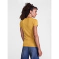 thumbnail image 4 of Scenario Women's Rib Tee with Short Sleeves, Sizes XS-XXXL, 4 of 6