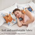 thumbnail image 5 of Orange Blue Pumpkin Fall Body Pillow Cover 20 x 54 Inch Decorative Pillow Cover Thanksgiving Botanical Watercolor Lumbar Pillowcase Seasonal Rectangle Cushion Case for Couch Sofa Bed Living Room, 5 of 9