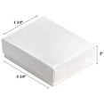 thumbnail image 3 of N'icePackaging - 100 Qty Kraft Damask Imported Cotton Filled Cufflink Jewelry Boxes - for Large Rings/Cufflinks/Earrings/Lockets & Keepsakes - 2 5/8" x 1 1/2" x 1", 3 of 5