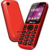 BLU Jenny T172i 16 MB Feature Phone, 1.8" LCD 160 x 128, 32 MB RAM, 2G, Black, Red
