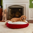 thumbnail image 6 of Happy Hounds Scout Deluxe Round Dog Bed, Extra Small, 24", Latte/Sherpa, 6 of 9