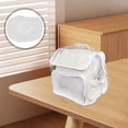 thumbnail image 4 of Shisuyan 10pcs Backpack Rain Cover Single Use Transparent Plastic Sleeve Student Waterproof Lightweight And Portable Backpack Cover For School Travel, 4 of 8