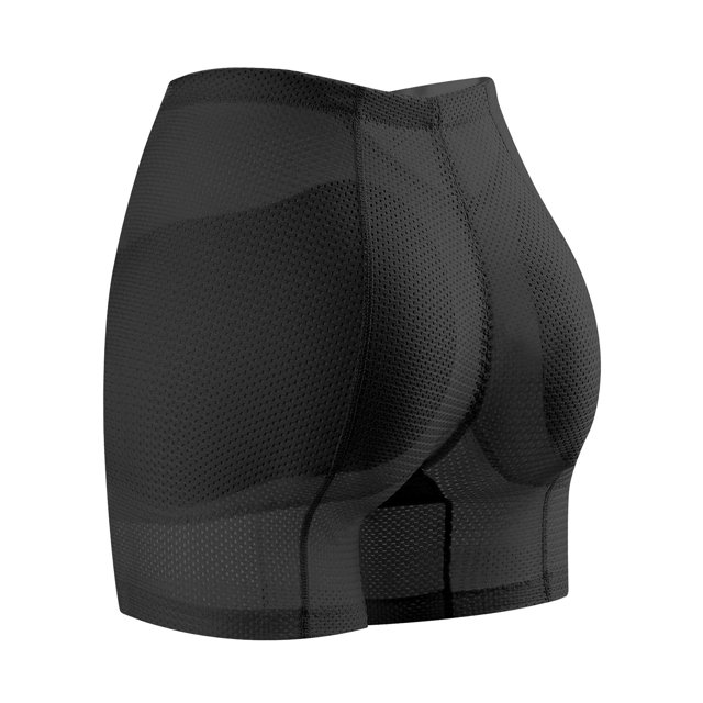 Mujeres Butt Lifter Bragas Shapewear Acolchado Ropa interior sin costuras Hip Enhancer Irfora Negro tipo2/XXL