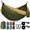 Brown Green, variant on Camping Hammock Light Orange Single Or Double Travel Swing