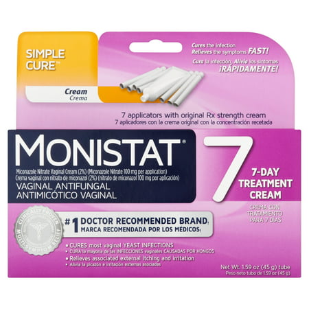 Monistat vaginal 7 jours Antifongique Crème traitement