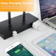 thumbnail image 3 of Lámpara de mesa con control táctil regulable de 3 vías con 2 puertos USB y tomacorriente de CA Lámpara de mesita de noche moderna con pantalla de tela y base de metal para habitación de huéspedes Dormitorio Sala de estar y hotel Bombilla LED incluida Zhivalor CZJJ-HY11, 3 of 7