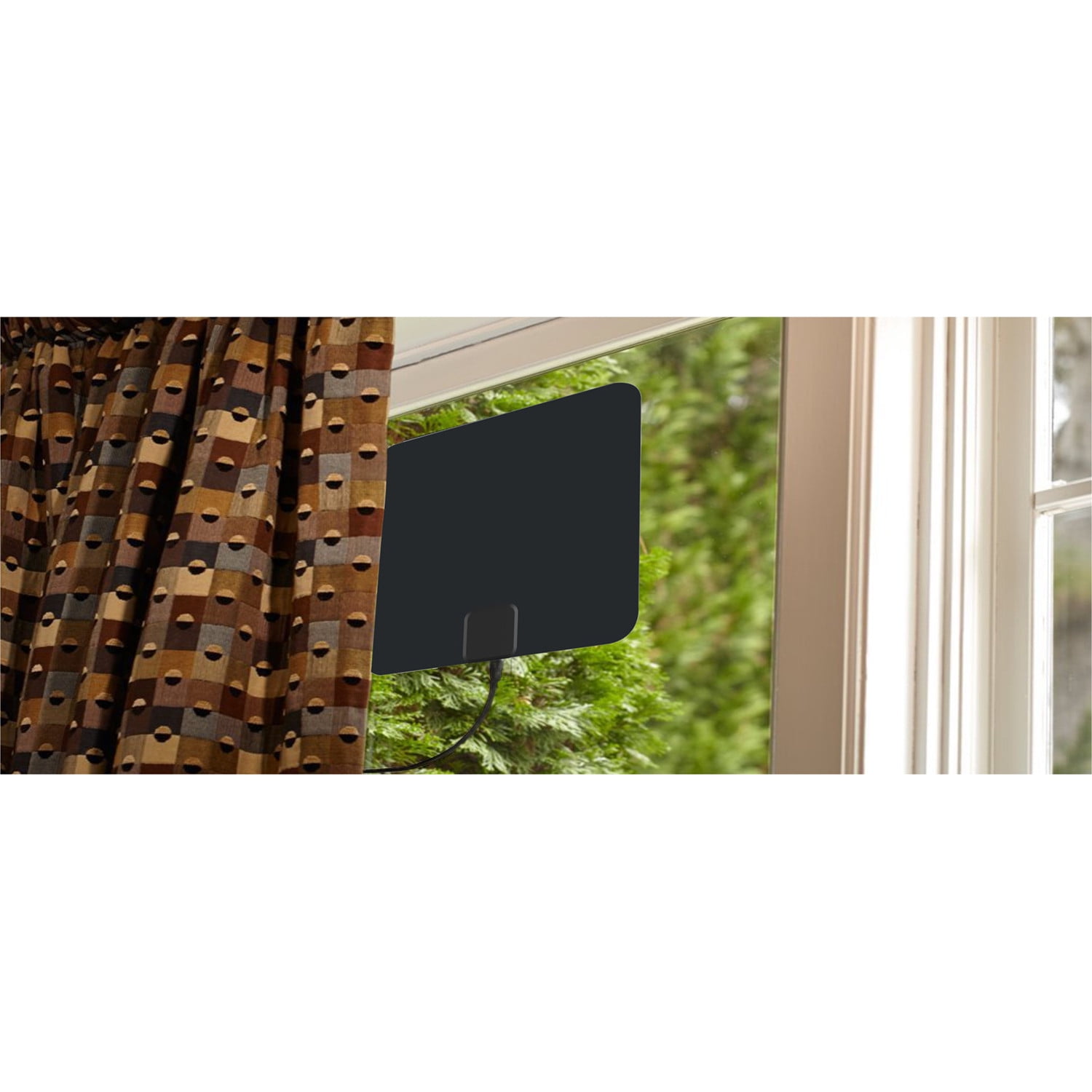 Onn HDTV Digital Amplified Indoor Antenna, 50 Mile Range