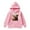 Pink, variant on lnmuld Hoodies for Teens Solid Color Cattle Long Sleeved Hoodie for Size:6-8Years