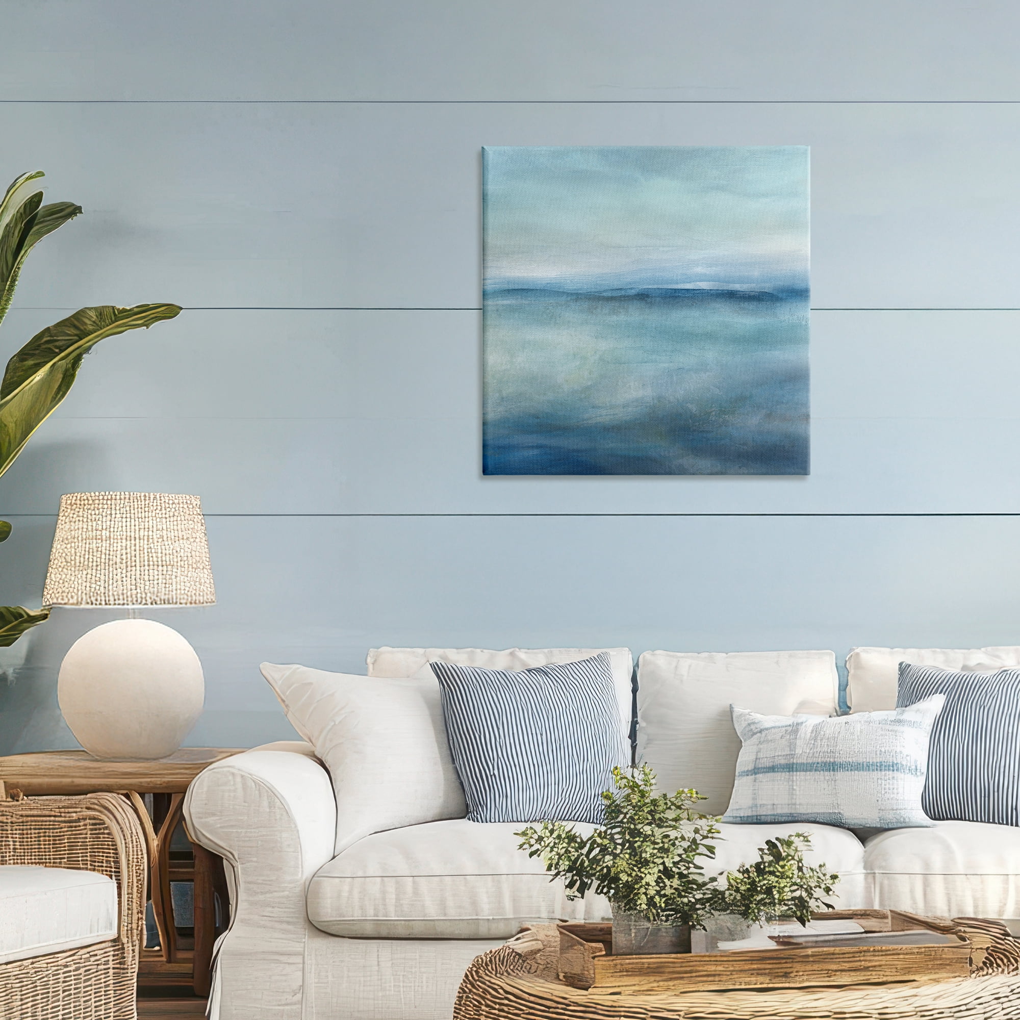 Stupell Industries Misty Blue Coastal Horizon Canvas Wall Art, design by Carol Robinson