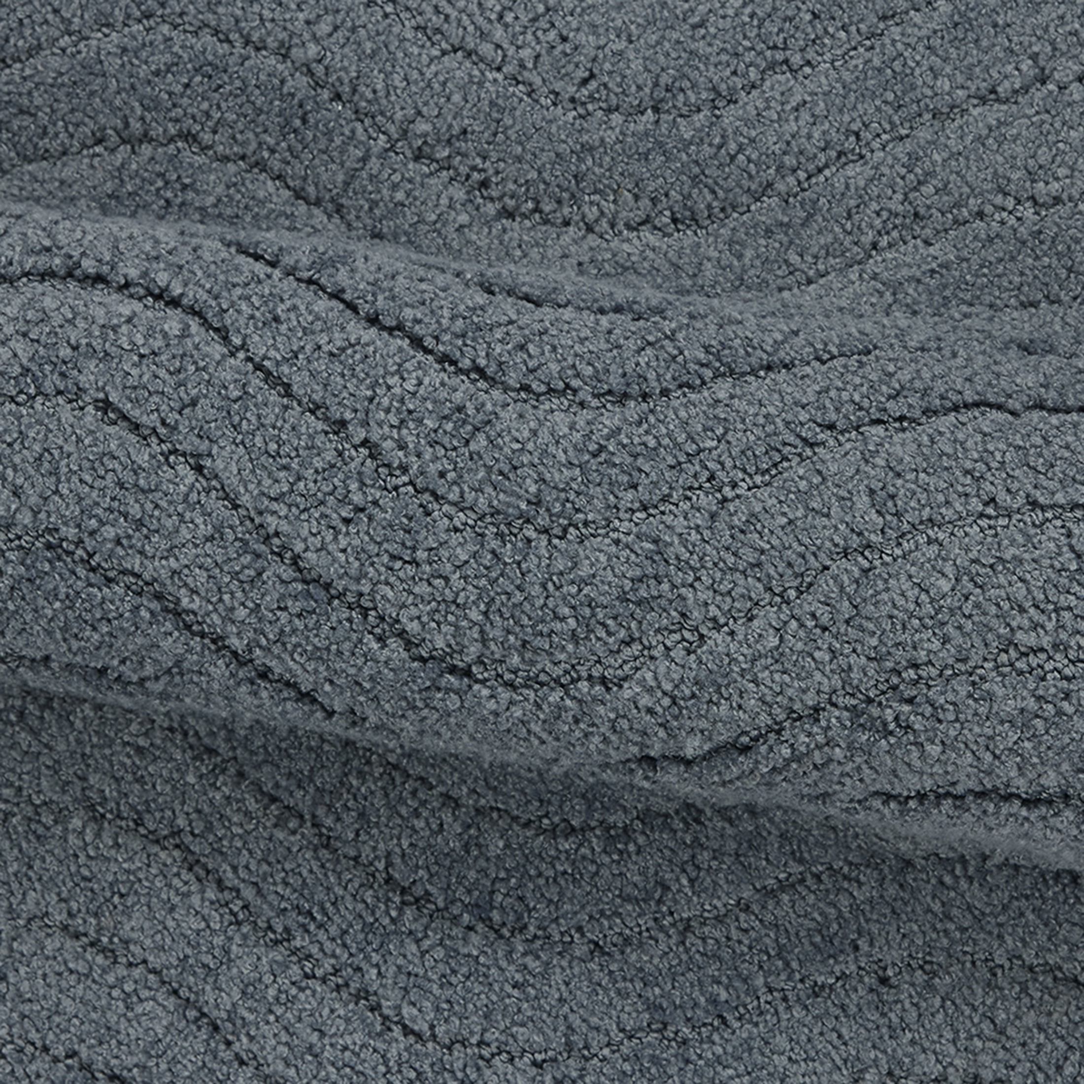 Mainstays Tufted Waves 2-Piece Bath Rug Set, Soothing Gray, 17 in x 24 in & 20 in x 30 in