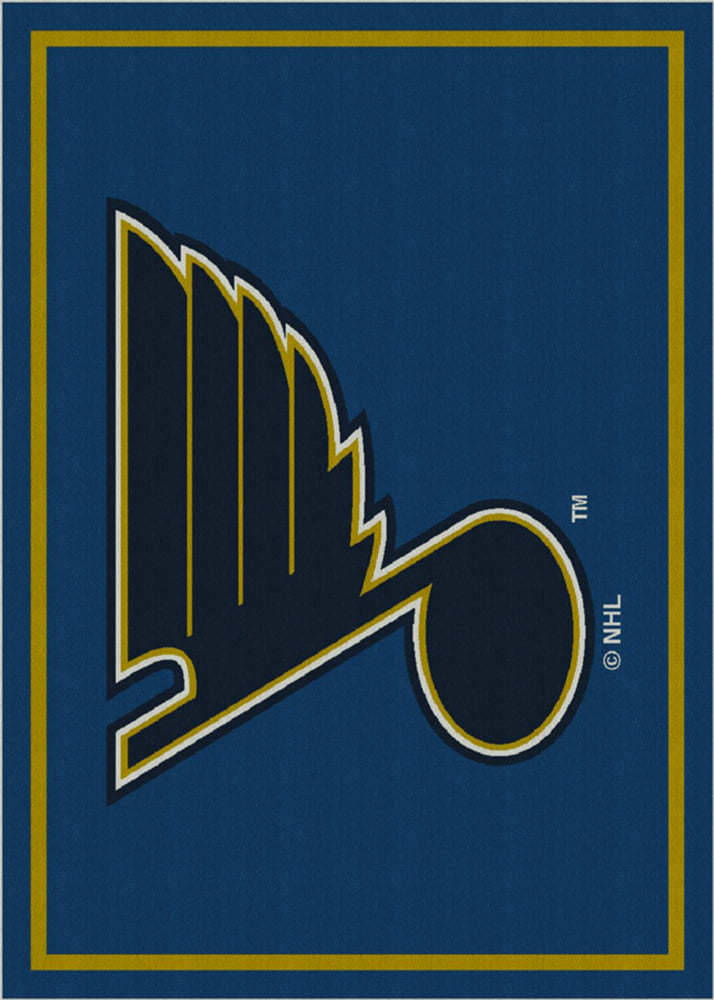 Imperial Sports Rugs NHL Spirit Area Rug St. Louis Blues 02061 NHL Hockey Team 5' 4" x 7' 8" Rectangle