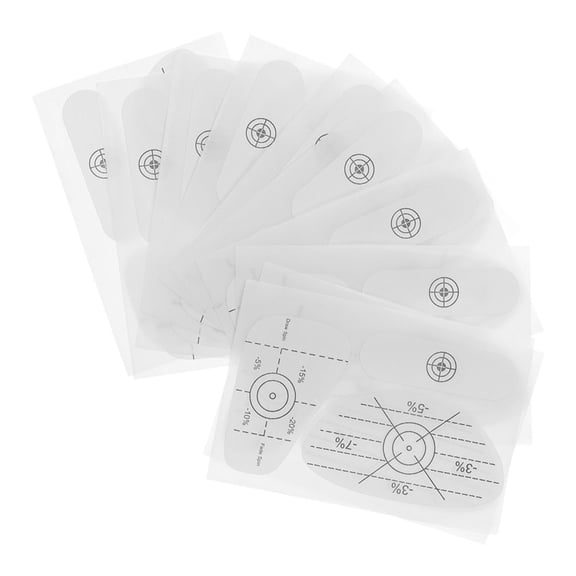 CTIRCHIU 25Pcs Plastic Golf Stickers Impact Tape for Golf Club Face Protection and Accurate Swing Feedback