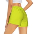 thumbnail image 3 of Goofa Yellow Printed Women 2 in 1 Running Shorts,Quick Dry Athletic Workout Shorts,High Waisted Athletic Shorts with Liner Pockets-Small, 3 of 9