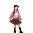 thumbnail image 3 of XXWXYD Toddler Girls 3D Heart Sweatshirt Long Sleeve Pullover Top Cute Puffy Cotton Casual Valentines Day Kawaii Playwear Trendy Everyday Comfort Fit, 3 of 7