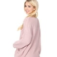 thumbnail image 6 of YEMAK Women's Long Sleeve Chunky Waffle Knit Open Front Sweater Cardigan HK8246-OATMEAL-SM, 6 of 8