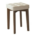 thumbnail image 2 of DOLITY Wood Bar Stool Backless Elegant Versatile Chair for Living Room Outdoor Cafe, 2 of 9