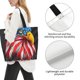 thumbnail image 3 of Disketp Eagle Head With American Flag Bolsa Tote Estampada para Mujer, Bolso de Hombro y de Mano para Compras y Viajes, 3 of 8