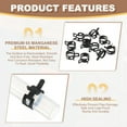thumbnail image 3 of Uxcell Spring Band Hose Clamps, Manganese Steel Spring Clip Pipe for Fuel Line Silicone Vacuum Air Hose Tube Water Pipe 8.6-9.5mm OD 0.3"(8mm) ID, 3 of 7