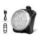 thumbnail image 4 of Juego de luces para bicicleta de montaña, 3 luces LED de advertencia, luz trasera, luz delantera recargable vía USB, equipo de conducción, 4 of 5