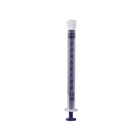 Vesco Medical ENFit Low Dose Tip Syringes, 1ml (Pack of 50)