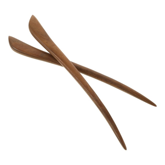 ELAYARD Pins for Bun 2Pcs Wood Hairpin Elegant Style Stable Fixing Women Casual Gatherings