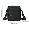 thumbnail image 2 of Nkmbld Crossbody Bags for Men, Fashionable Casual Square Shoulder Bag Lightweight Messenger Bag for Travel Sport Running Hiking, Black, 2 of 8