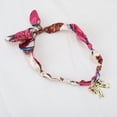 thumbnail image 5 of Unique Bargains 1 Pc Versatile Scarf Necklace with Charm Adjustable Tie Statement Choker for Women Rose Red Brown, 5 of 5
