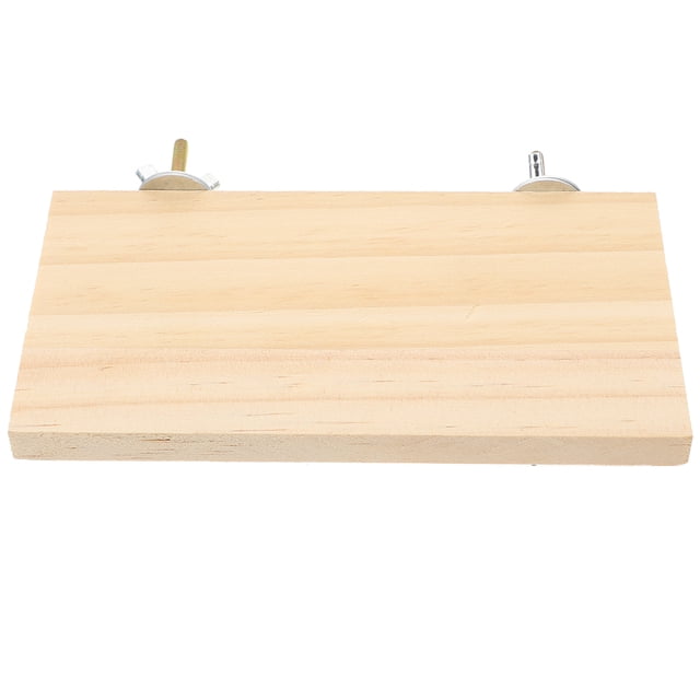 Wood Bird Perch Platform Bird Parrot Perch Platform Wooden Cockatiel Perch Platform for Bird Cage