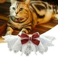 thumbnail image 4 of Soft Pet Collar - Lace Bow with Faux Pearl Decoration - Comfortable Strap Design - Cat Dog Neckerchief, 4 of 8