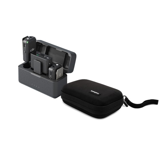 Micrófono inalámbrico DJI Mic con pantalla táctil OLED compacta para 2 personas