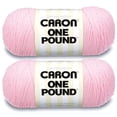 thumbnail image 1 of Hilo Caron One Pound Rosa Suave Paquete de 2 de 454 g Acrílico 812 Yardas, 1 of 9
