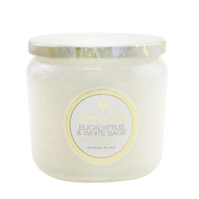 Vela Voluspa de eucalipto y salvia blanca 100 ml 35 h de duración