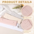 thumbnail image 4 of Uxcell 3 Pcs Microfiber Necklace Travel Case, Necklace Pouch Storage Bag Microfiber Jewelry Travel Organizer Tangle Free for Women Gift, Pink, 4 of 7