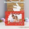 thumbnail image 5 of Easter Theme Wooden Photo Frame, H-Shaped Decorative Egg Party Photo Prop, Desktop Creative Decoration for Home, Office, Easter Display – 5x7 Inch, 5 of 5